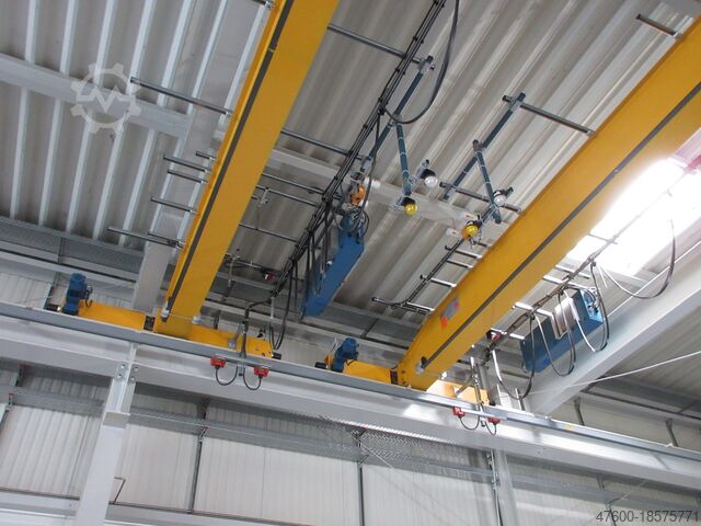 Marquesina de grúa sala de grúas grúa doble grúa Demag - 2x Portalkran Brückenkran Kran EKKE 3200Kg 3,2t 13262mm + Laufschienen