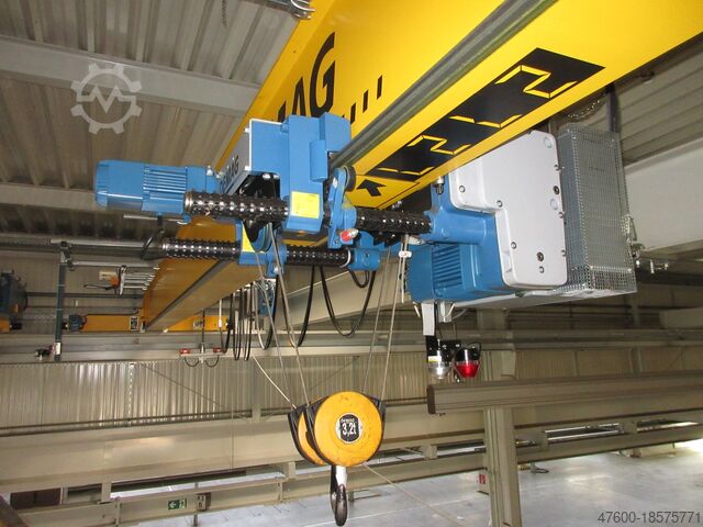 Marquesina de grúa sala de grúas grúa doble grúa Demag - 2x Portalkran Brückenkran Kran EKKE 3200Kg 3,2t 13262mm + Laufschienen