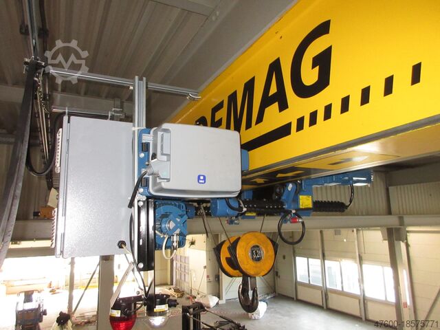 Marquesina de grúa sala de grúas grúa doble grúa Demag - 2x Portalkran Brückenkran Kran EKKE 3200Kg 3,2t 13262mm + Laufschienen