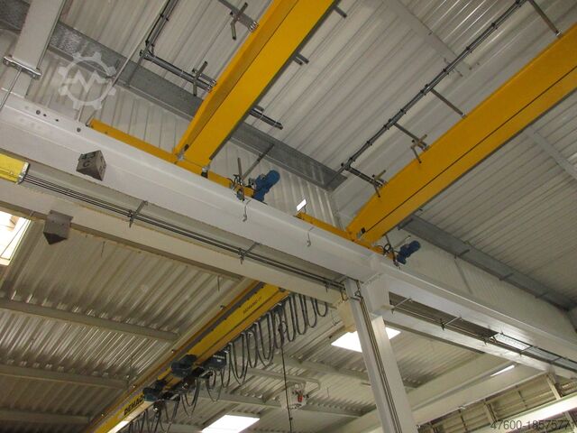 Marquesina de grúa sala de grúas grúa doble grúa Demag - 2x Portalkran Brückenkran Kran EKKE 3200Kg 3,2t 13262mm + Laufschienen