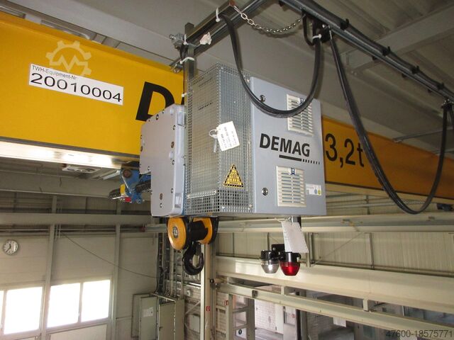 Marquesina de grúa sala de grúas grúa doble grúa Demag - 2x Portalkran Brückenkran Kran EKKE 3200Kg 3,2t 13262mm + Laufschienen