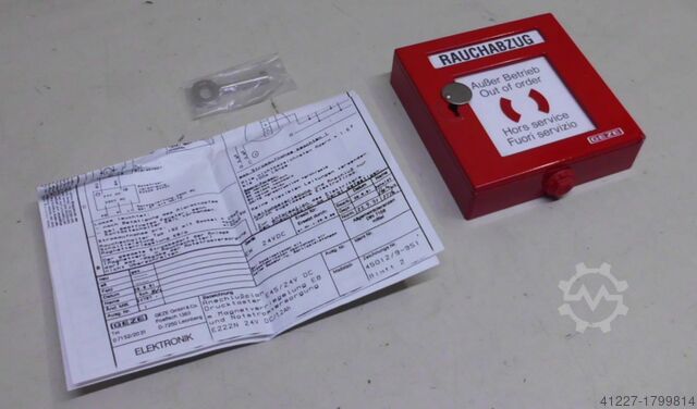 Ugunsgrēka poga Geze FT4 24VDC