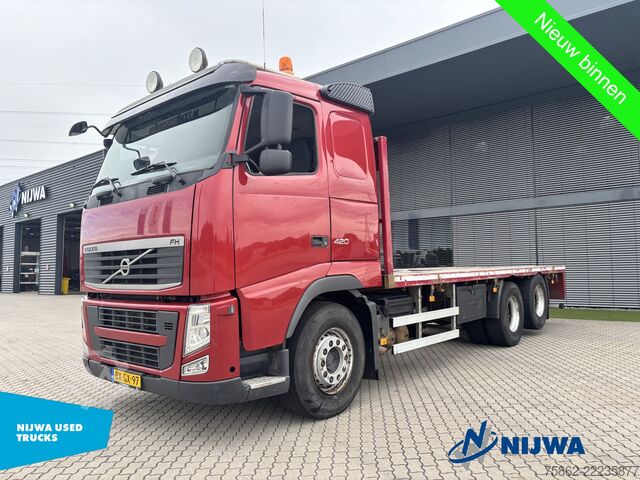 Atrelado da plataforma Volvo FH 420 6x2 Vangmuil + Standkachel