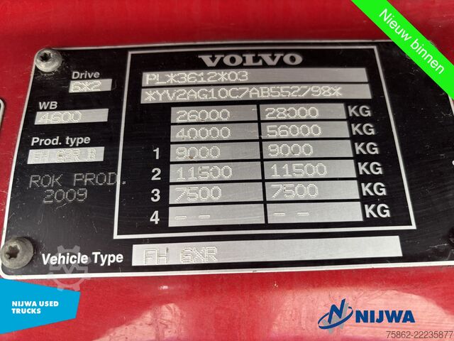 Atrelado da plataforma Volvo FH 420 6x2 Vangmuil + Standkachel
