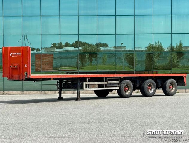 Semirreboque com plataforma de trabalho FLOOR FLO-14-30-H DRUM BRAKES STEERING AXLE FLATBED HO