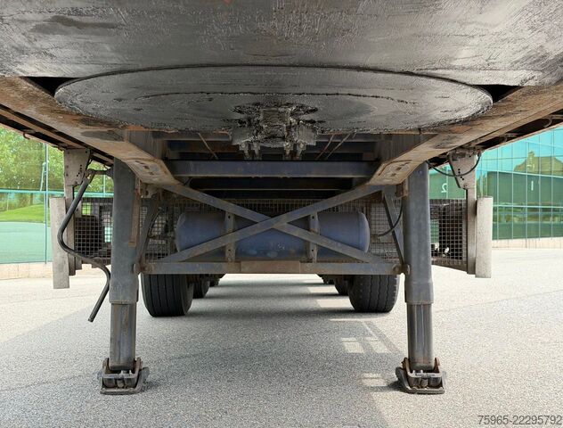 Semirreboque com plataforma de trabalho FLOOR FLO-14-30-H DRUM BRAKES STEERING AXLE FLATBED HO
