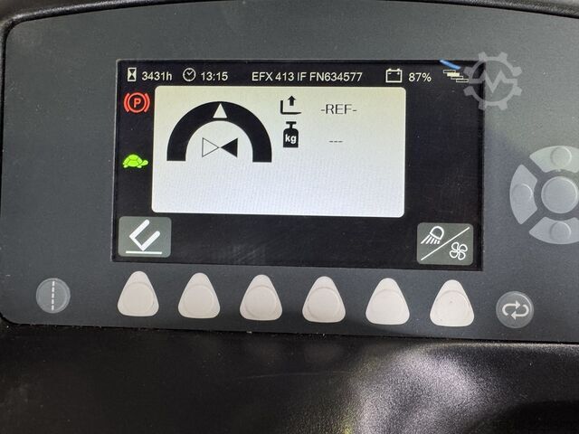 EFX 413 X + i = Guiado por cable !! Triplex FFL !! Batería NUEVA !! JUNGHEINRICH EFX 413 X + i = Wire Guidance !! Triplex FFL !! NEW battery !!