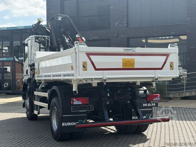 3-sānu pašizgāzējs MAN TGM 18.320 TGM 18.320 4x2 BB EuromixMTP  HIAB 1...