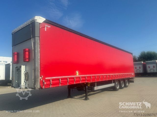 Open semitrailer with tarp Schmitz Cargobull Curtainsider Mega