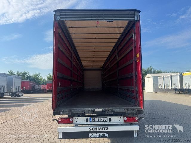 Open semitrailer with tarp Schmitz Cargobull Curtainsider Mega