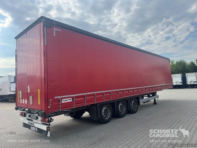 Open semitrailer with tarp Schmitz Cargobull Curtainsider Mega