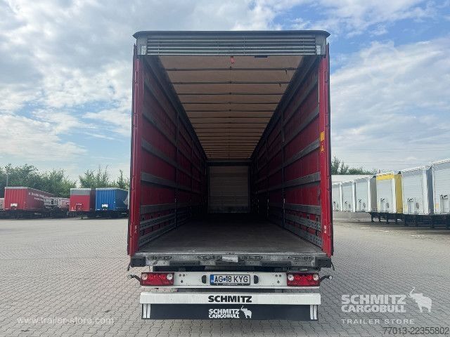 Open semitrailer with tarp Schmitz Cargobull Curtainsider Mega
