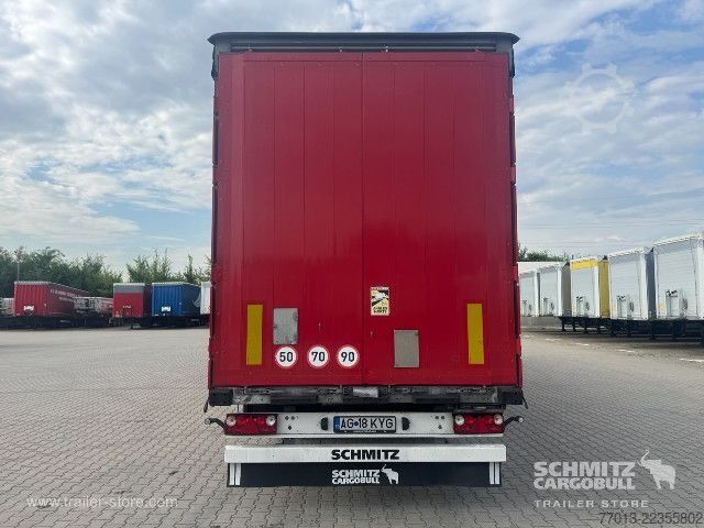 Open semitrailer with tarp Schmitz Cargobull Curtainsider Mega
