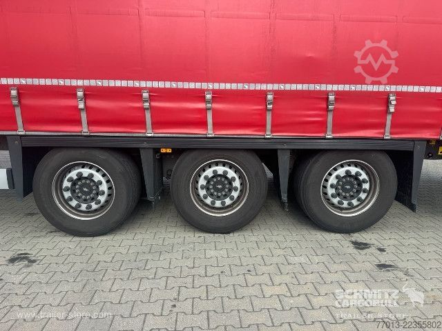 Open semitrailer with tarp Schmitz Cargobull Curtainsider Mega