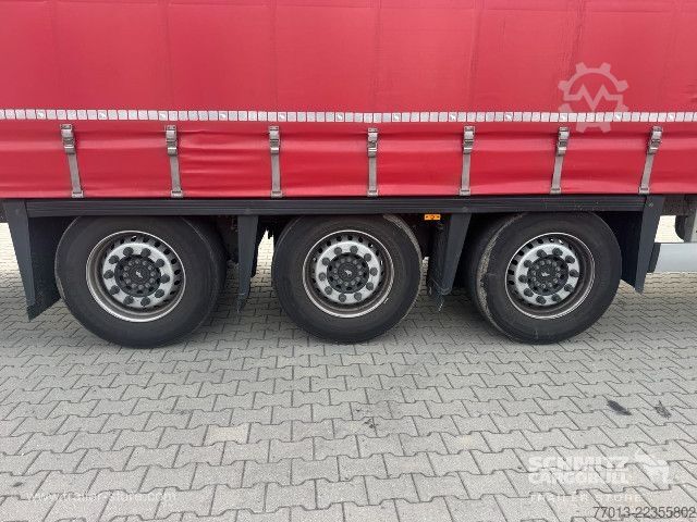 Open semitrailer with tarp Schmitz Cargobull Curtainsider Mega