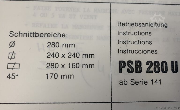  KASTO PSB 280 U