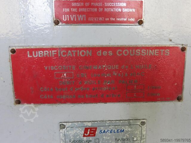 Jeumont Schneider AR 112 F4 Endüstriyel Jeneratör – 5175 kVA, Siemens Şanzımanlı Jeumont Schneider / Siemens AR 112 F4