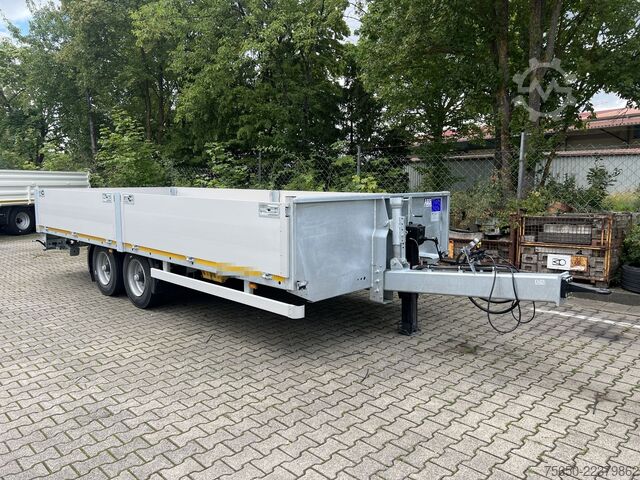 Open aanhangwagen Möslein THT 11 G 6,2 L  Tandem- Pritschenanhänger- Tieflader