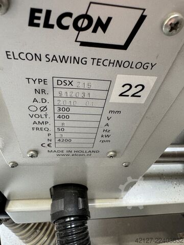 উল্লম্ব প্লেট কাটার - শীর্ষ অবস্থা - ELCON DSX 215