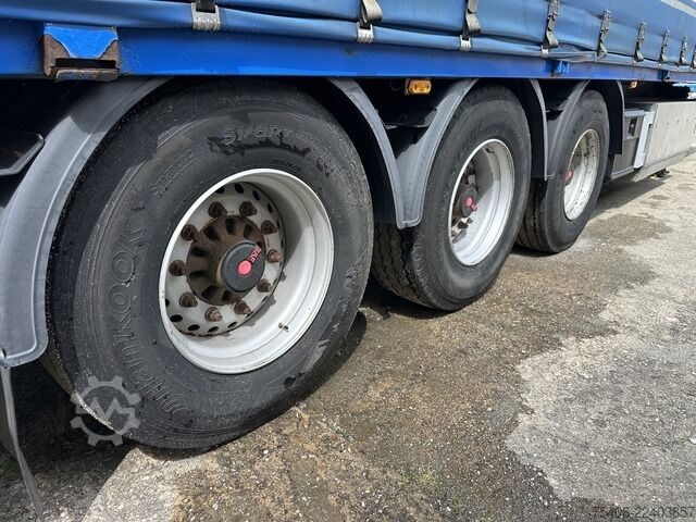 Semi-remorque bâchée Fellechner SC31-S36 Edscha Liftachse