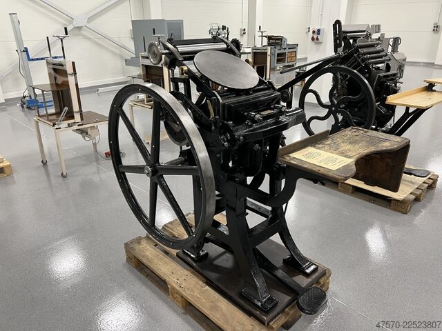 Buchdruckmaschine Emil Kahle Letterpress Machine Platen