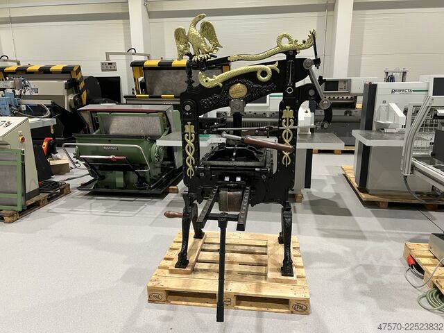 Bogtrykkerimaskine Columbian Press 1858 Letterpress