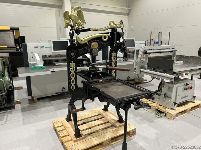 Bogtrykkerimaskine Columbian Press 1858 Letterpress