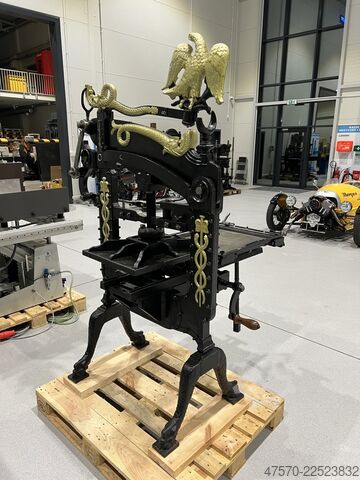 Bogtrykkerimaskine Columbian Press 1858 Letterpress