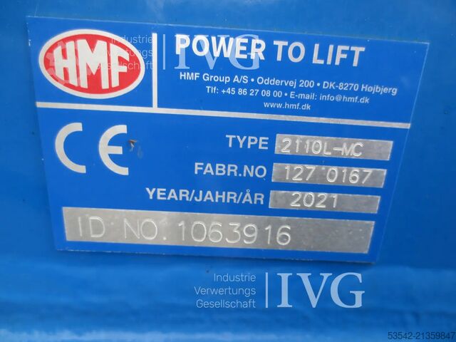 Uzbūves celtnis HMF 2110L-MC