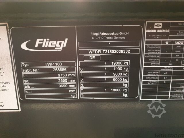  Fliegl Tandem Wechselanhänger TWP 180 Mega-EL