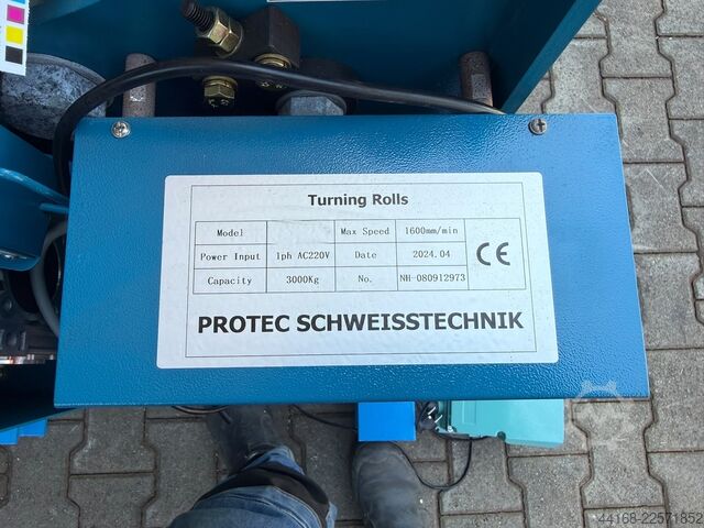 용접 회전 테이블, 회전 장치 Protec Behälterdrehvorrichtung RB 3000