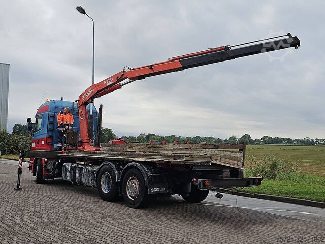 รถพ่วงแพลตฟอร์ม SCANIA R480 6X2 MANUAL CRANE