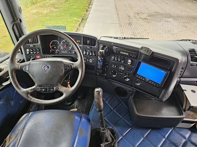 รถพ่วงแพลตฟอร์ม SCANIA R480 6X2 MANUAL CRANE