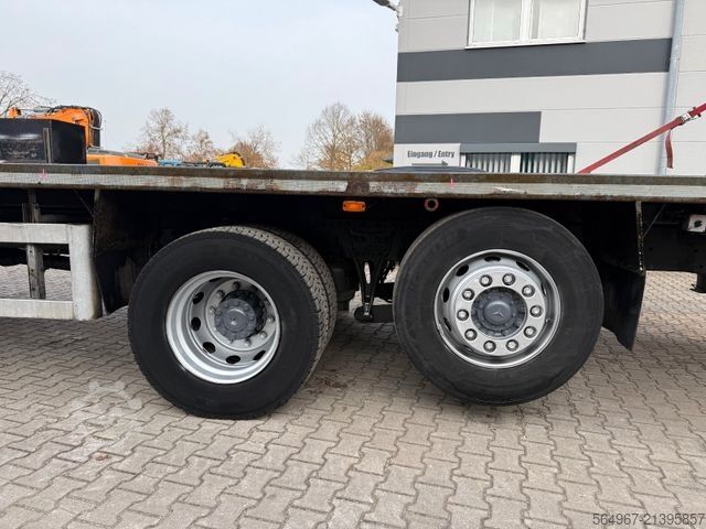 Automašīnu pārvadātājs MERCEDES-BENZ 2541 Actros Baumaschinentransporter hydr. Rampen