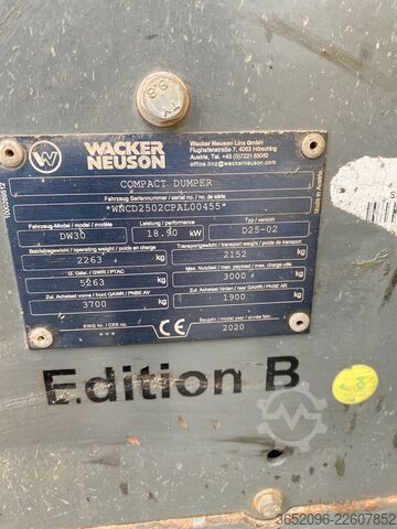 Kiper kamion Wacker Neuson DW30
