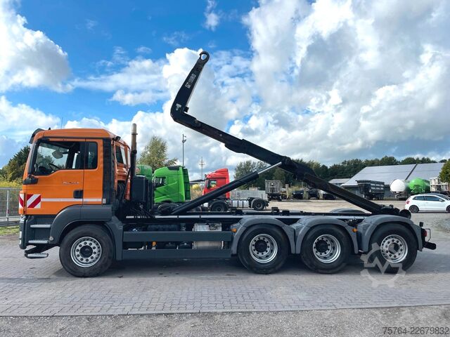 Haakarm vrachtwagen MAN TGS 35.440 / HIAB XR26.59 / 8x4 /Gelenkt/ 67 tkm