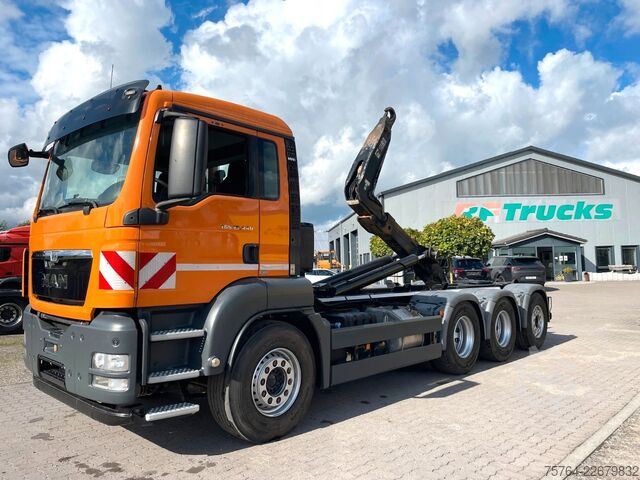 Haakarm vrachtwagen MAN TGS 35.440 / HIAB XR26.59 / 8x4 /Gelenkt/ 67 tkm