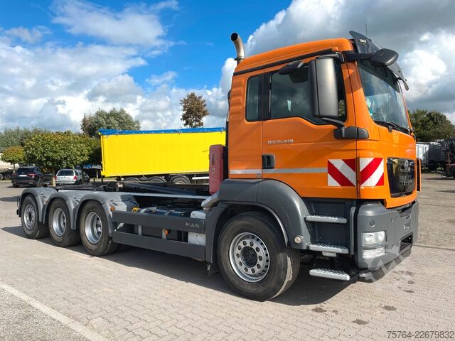 Haakarm vrachtwagen MAN TGS 35.440 / HIAB XR26.59 / 8x4 /Gelenkt/ 67 tkm