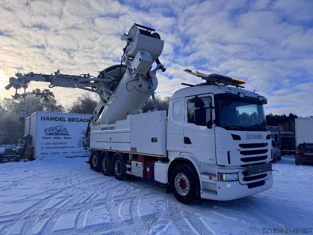 Sogbíll Scania G480 Euro 6, Vacuum & Sewer Jetter & Recycler, ...