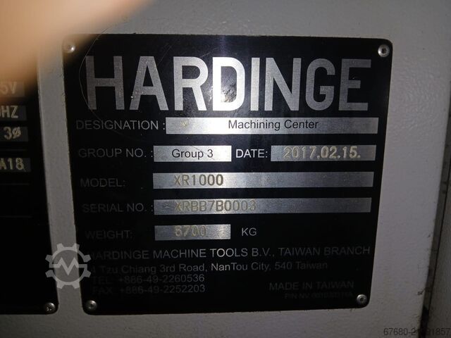 Vertical machining center BRIDGEPORT-HARDINGE XR 1000