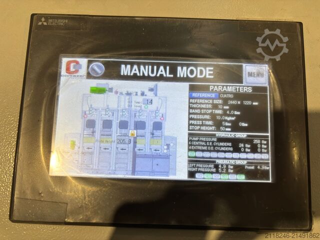 Cortazar pressa 5000t - 4,7x1,8m lofttæming Cortazar Especial