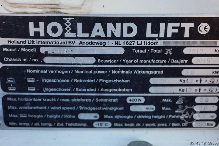 Scissor lift Holland Lift Ecostar HL-9710 Electric, 12m Working Height, 325k