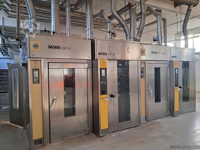 Horno rotativo de panadería con carro Miwe ROLL IN 6080