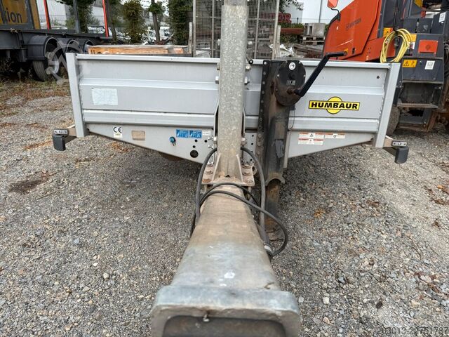Treler pengangkut rendah HUMBAUR HS 106020 BS Anhänger mit Laderampe