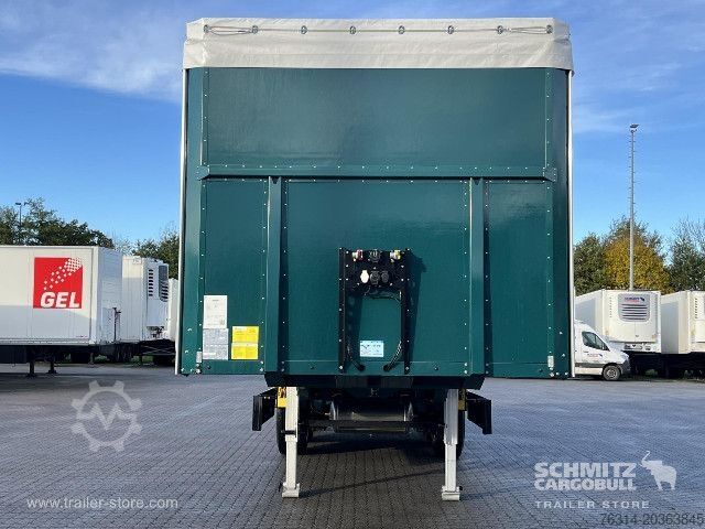 Open semitrailer with tarp Berger Curtainsider Coil