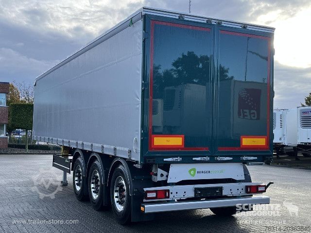 Auflieger mit Pritsche & Plane Berger Curtainsider Coil