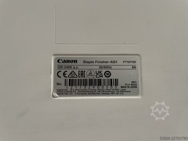 Aparato de acabado para grapado y clasificación Canon Staple Finisher-AG1
