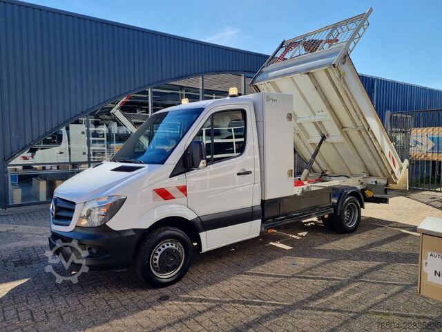 Benne Mercedes-Benz Sprinter 516 CDI Kipper Euro 6 Hijskraan 250 kg