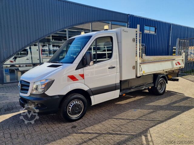 Benne Mercedes-Benz Sprinter 516 CDI Kipper Euro 6 Hijskraan 250 kg
