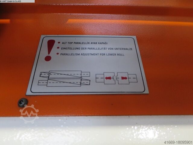 Lakštinio metalo lenkimo staklės - 3 ritinėliai OSTAS ORM 1070 x 110